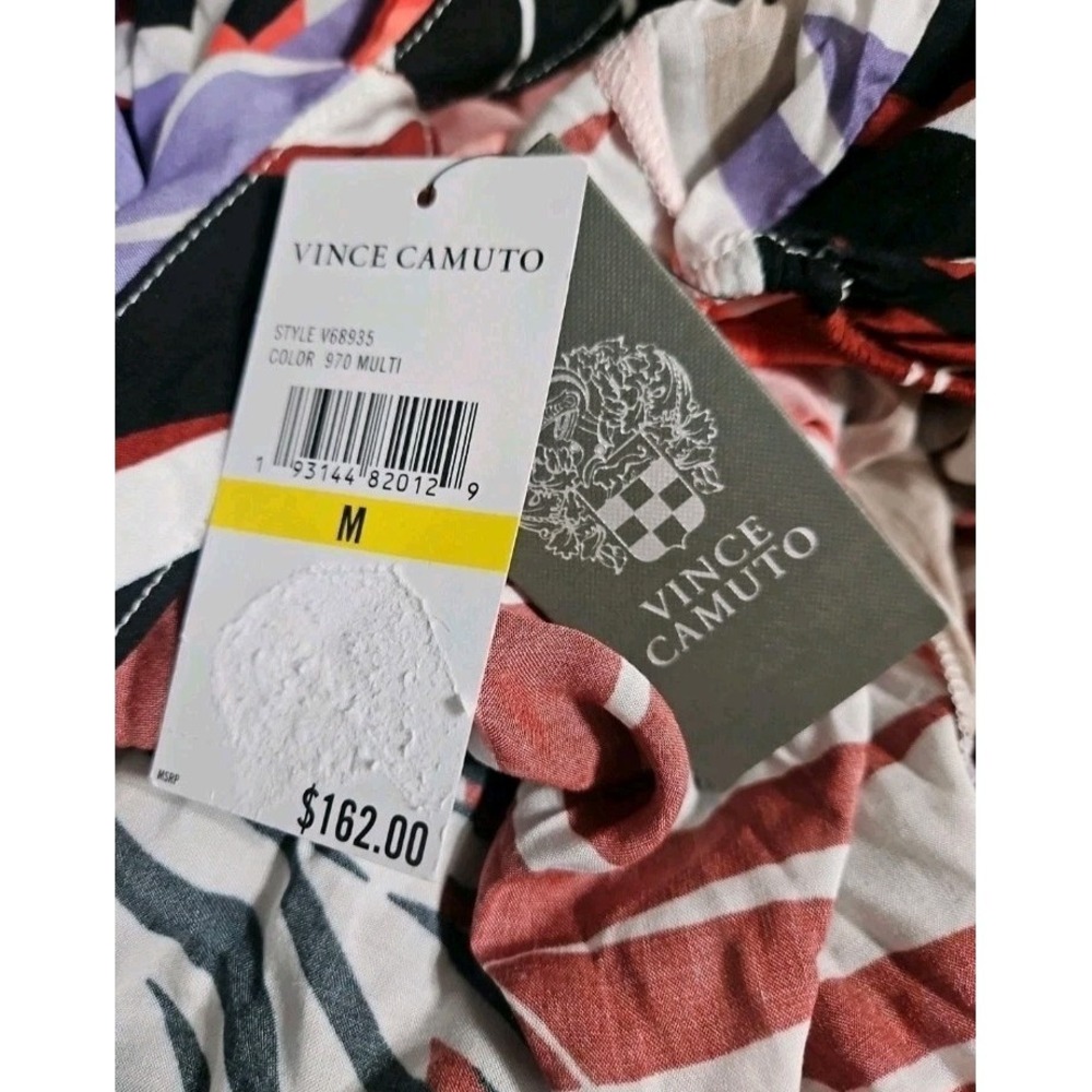 Vince Camuto Women's Printed Button-Front Cover-up Caftan, Multi, Medium - Picture 9 of 9